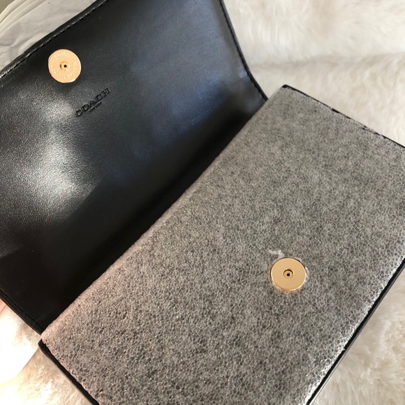 COACH Linear Quilting Belt/Crossbody with chain - Picture 13 of 16